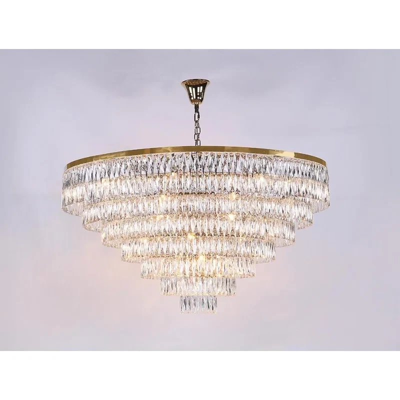 Каскадная люстра Newport 10129+37/C gold