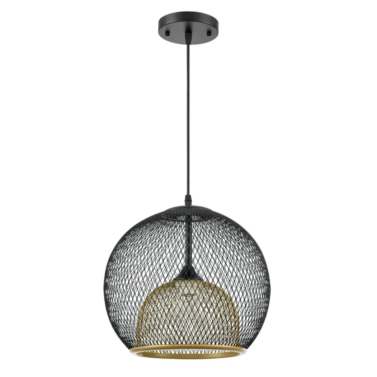 LUMION 8052/1A SUSPENTIONI LN25 315 черный/черный, золото металл/металл Подвесной светильник E27 1*6