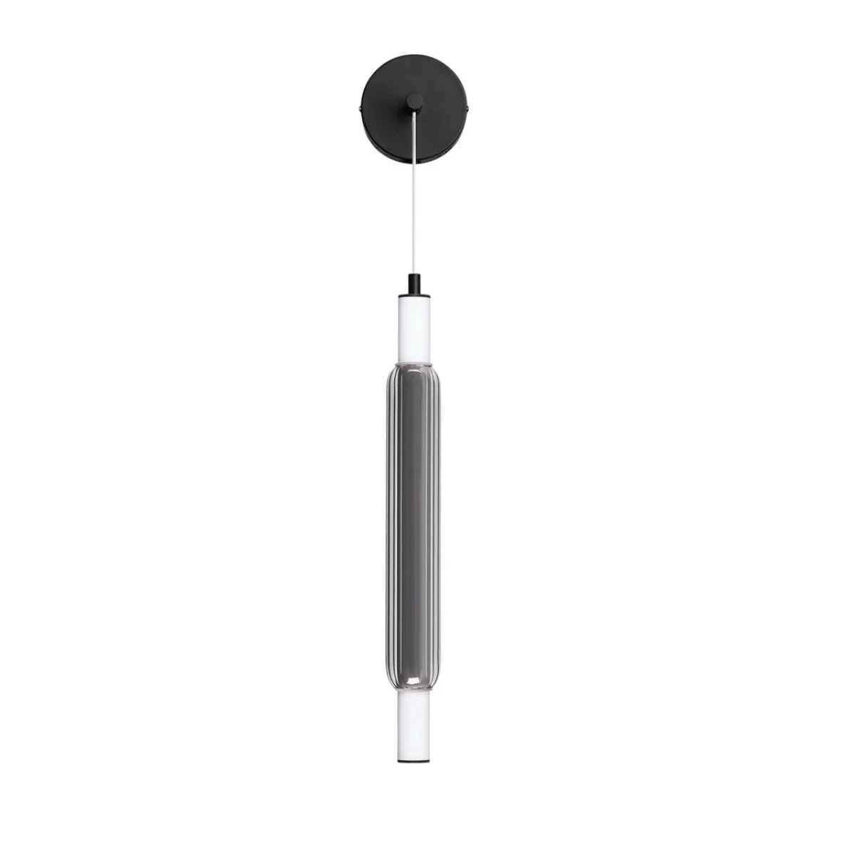 6556/15WL LEDIO LN24 черный/дымчатый/металл/акрил, стекло Бра LED 15W 4000К 220V TRENDY
