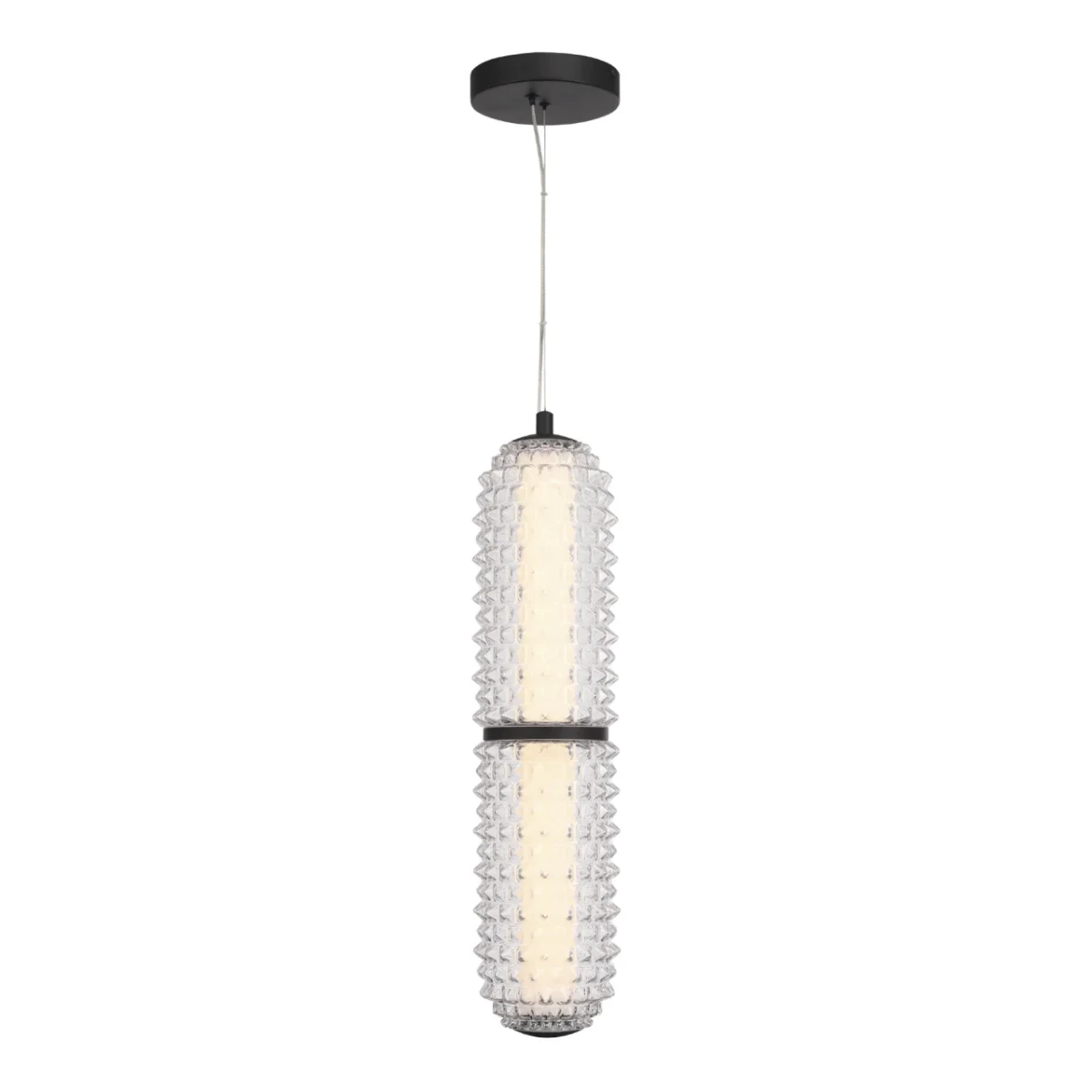 SL6144.403.01 Светильник подвесной ST-Luce черный/прозрачный LED 1*22W 4000K