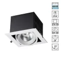 358440 SPOT NT20 545 белый/черн Встраиваемый карданный светильник IP20 LED 4000К 24W 100-265V GESSO