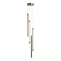 utsenka-SL6225.303.04 Светильник подвесной ST-Luce Латунь/Терракотовый, Белый LED 4*6W 3000K БРИК