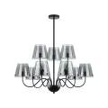 6570/9C MODERNI LN24 черный/дымчатый/металл/стекло Люстра потолочная G9 9*20W 220V SMOKY