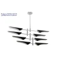 Люстра на штанге Crystal Lux RAFAEL SP8 CHROME