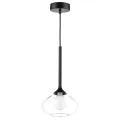 801203 Люстра VETRO 1х6W(led) G9 ЧЕРНЫЙ/ПРОЗРАЧНЫЙ