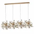 L4PL721132 Подвес четверной линейный EXTRA 4x3x5W(led) G9  (721132 - 4 + 572142 -1) ЗОЛОТО