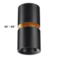 359338 OVER NT24 000 черный Светильник накладной светодиодный IP20 LED 10W/3W 3000K 1090Лм 170-265V 