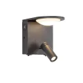 4064-2W, настенный светильник, D135xW120xH170, 1xLEDx3W + 1xLEDx5W, 640LM, 4000K, included, switch, 