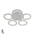 8027/55CL LEDIO LN24 белый/белый, металл/акрил Потолочный светильник с ПДУ LED 55W 3000-6000К 220V K