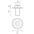 i617274 Светильник INTERO TUBO LED 10W 500LM 60G ЧЕРНЫЙ 4000K (217617+217274)