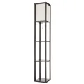 8090/1F COMFI LN24 кофейный/белый, дерево/текстиль Торшер Е27 1*60W 220V PRACTIC