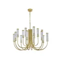 Подвесная люстра Newport 4558+4+4/C mat.gold