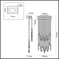 ODEON LIGHT 5420/10WL HALL ODL_EX25 79 античная бронза/металл/стекло/хрусталь Настенный светильник L