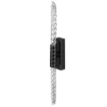 ODEON LIGHT 5459/5WL L-VISION ODL_EX26 черный глянцевый/прозрачн./металл/стекло Настенный светильник
