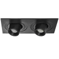 i527174 Светильник INTERO TUBO LED 7W*2 360LM*2 60G ЧЕРНЫЙ 4000K (217527+217174+217174)