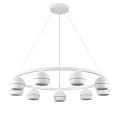 8242/9 COMFI LN25 белый металл Светильник подвесной LED GX53 8*7W 220V LUAZANA