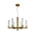 Люстра Crystal Lux OTONO SP6+1 BRASS/TRANSPARENTE