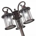 SL080.425.03 Светильник уличный наземный ST-Luce Темный кофе/Прозрачный, Темный кофе E27 3*100W