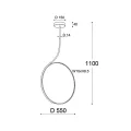 Подвесной светильник ITALLINE IT013-6025 white 3000K