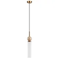 ODEON LIGHT 6625/1 MIDCENT ODL25 Подвесной светильник бежевый/металл/травертин IP20 1*E14 40W 220V L