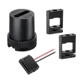 NOVOTECH 135260 SHINO NT24 090 черный Комплект для текстильного шинопровода: накладная чаша-1шт; кре