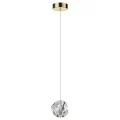 5085/5L L-VISION ODL25 золото/прозрачный/металл/акрил Подвес LED 5W 4000K 240Лм JEMSTONE