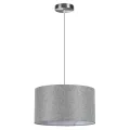 LUMION 8251/2 MODERNI LN25 000  никель/серый, металл/текстиль Подвес Е27 2*60W 220V NIKKI