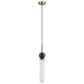 ODEON LIGHT 4361/1 MIDCENT ODL25 Подвесной светильник под латунь/металл/стекло/черный мрамор IP20 1*