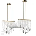 ODEON LIGHT 5420/48L HALL ODL_EX25 79 античная бронза/металл/стекло/хрусталь Люстра LED 2*24W (два в
