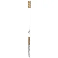 ODEON LIGHT 5449/4L L-VISION ODL_EX26 сатинированн.латунь/прозрачн./металл/стекло Подвес LED 4W 3000