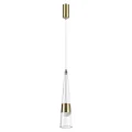5043/12L L-VISION ODL24 301 глянц.золото/прозрачный/металл/стекло Подвес LED 12W 3000K 1334Лм LUMP