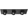 i537174 Светильник INTERO TUBO LED 7W*3 360LM*3 60G ЧЕРНЫЙ 4000K (217537+217174+217174+217174)
