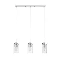 8102/3A COMFI LN25 хром/прозрачный металл/металл Подвес Е14 3*40W 220V ISHA