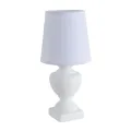 LUMION 8163/1T CLASSI LN25 000 белый, керамика/текстиль Настольная лампа E14 1*40W 220V BIANKA