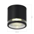 SL9009.402.01 Светильник уличный потолочный ST-Luce черный/белый GU10 1*50W