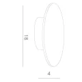 Уличный настенный светодиодный светильник Nimbo A1510AP-1WH