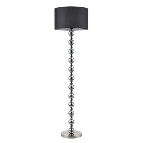 LUMION 8079/1F NEOCLASSI LN25 369 хром/черный металл/текстиль Торшер E27 1*60W 220V NAVILA