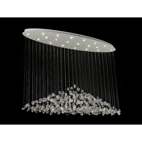 Каскадная люстра Newport 8230/140 С oval white clear