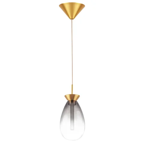 805118 Люстра COLORE LED 1х4W 220LM ЗОЛОТО/ДЫМЧАТЫЙ 3000K