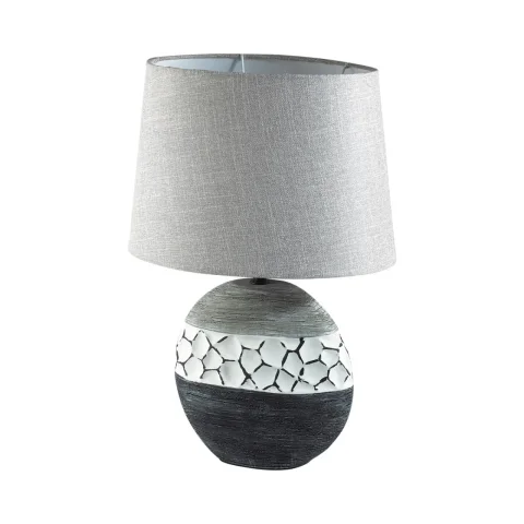 LUMION 8119/1T COMFI LN25 000 серый, керамика/текстиль Настольная лампа E27 1*60W 220V AVALONA