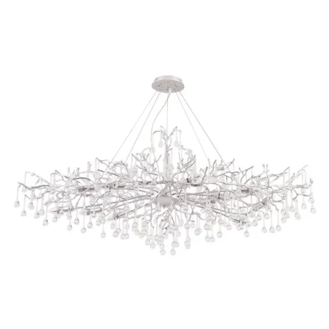 Подвесная люстра Crystal Lux REINA V2 SP12 L1500 SILVER PATINA
