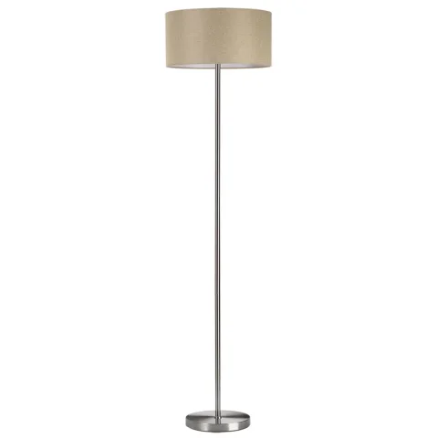 LUMION 8250/2F MODERNI LN25 000  никель/бежевый, металл/текстиль Торшер Е27 2*60W 220V NIKKI