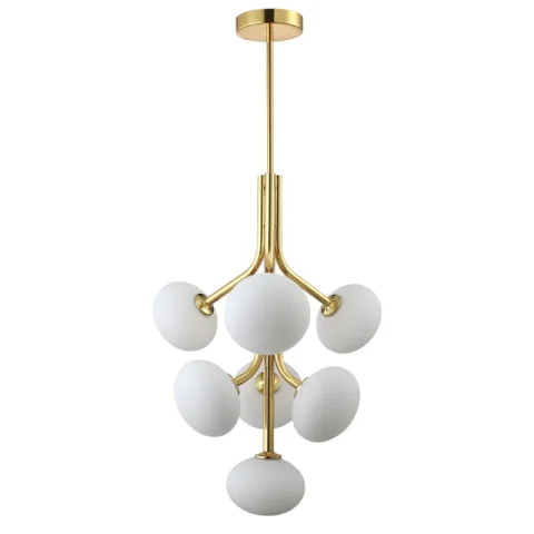 Люстра на штанге Crystal Lux ALICIA SP7 GOLD/WHITE