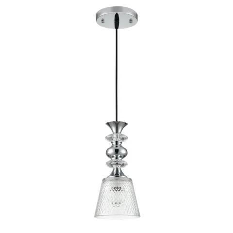 LUMION 8049/1A SUSPENTIONI LN25 308 хром/прозрачный металл/стекло Подвесной светильник E27 1*60W 220