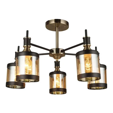 Escada 599/5P E27*60W Antique brass/Black