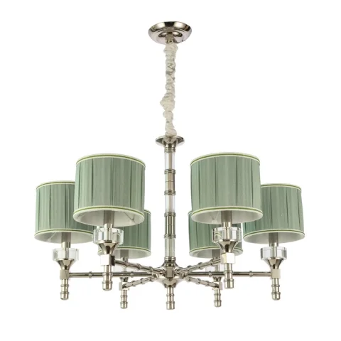SL1121.103.06 Люстра подвесная ST-Luce Никель/Оливковый E14 6*40W