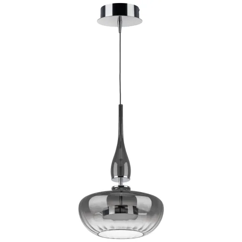 804401 Люстра ASTRA LED 12W 580LM ХРОМ/ДЫМЧАТЫЙ 3000K