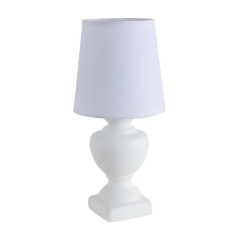 LUMION 8163/1T CLASSI LN25 000 белый, керамика/текстиль Настольная лампа E14 1*40W 220V BIANKA