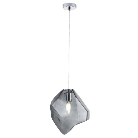 Светильник подвесной Crystal Lux NUESTRO SP1 CHROME/SMOKE