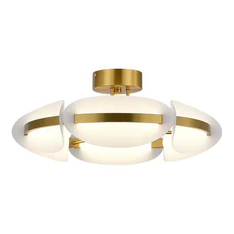 SL1304.302.45 Светильник потолочный ST-Luce латунь/белый LED 1*45W 3000K